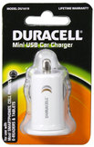 Duracell Mini USB Car Charger 1amp-White