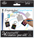 Compact Art Keychains Engraving