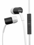 Jax White and Black In-Ear Headphones with Remote and Mic