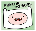Adventure Time Puncha Yo Buns Sticker