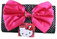 Hello Kitty Satin Heart Bow Clutch