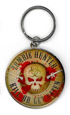 Zombie Hunter Metal Keychain