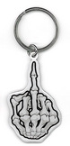 Boney Finger Metal Keychain
