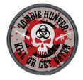 Zombie Hunter Iron on Embroidered Patch
