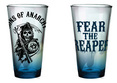Sons Of Anarchy Reaper Blue Tint Pint Glass