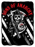 Sons Of Anarchy Logo With Stars Fleece