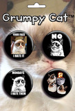 Grumpy Cat Button Set