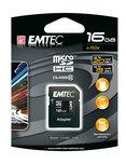 Emtec MicroSDHC CL10 16GB w/ Adapter