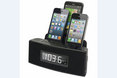 Three Port Universal Charger with Alarm, Clock & Radio