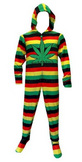 Rasta Leaf Hoodie Footie