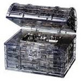 3D Crystal Puzzles Treasure Chest w/Key