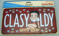 Betty Boop CLASY LDY License Plate