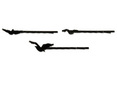 Divergent Birds Hair Pin 3 Pack