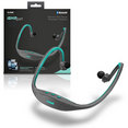 Bluetooth Headphone, wraparound Charcoal/Turquoise