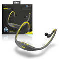 Bluetooth Headphone, wraparound Charcoal/Yellow
