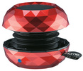 Bluetooth Rechargeable Mini Speaker System Metallic Finish, Red