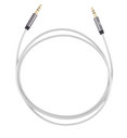 5 Foot Audio Cable - Mini Stereo Male to Male 3.5mm Cable (White)