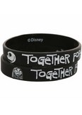 Nightmare Before Christmas Together Forever Black Wrist Band
