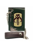 Star Wars Boba Fett Mandalorian Badge Chain Wallet
