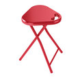 RED FOLDING STOOL WITH HANDLE