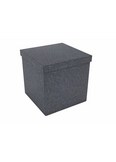 GREY 15X15 STORAGE OTTOMAN