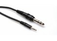 Hosa Stereo Interconnect, 3.5 mm TRS to 1/4 in TRS, 10 ft