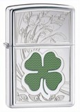 LUCK HIGH POLISH CHROME ZIPPO