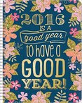 2016 Gold Foil Midnight Garden It�s a Good Year to have a Good Year! Planner