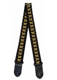 Guitar Strap - Bat Signal-2 Black/Yellow/Black