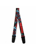 Guitar Strap - DEADPOOL/Action Poses Black/Red