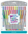 Scribble Stuff 24 Pack Gel Pen Clamshell