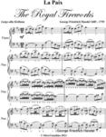 La Paix the Royal Fireworks Easy Piano Sheet Music